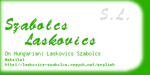 szabolcs laskovics business card